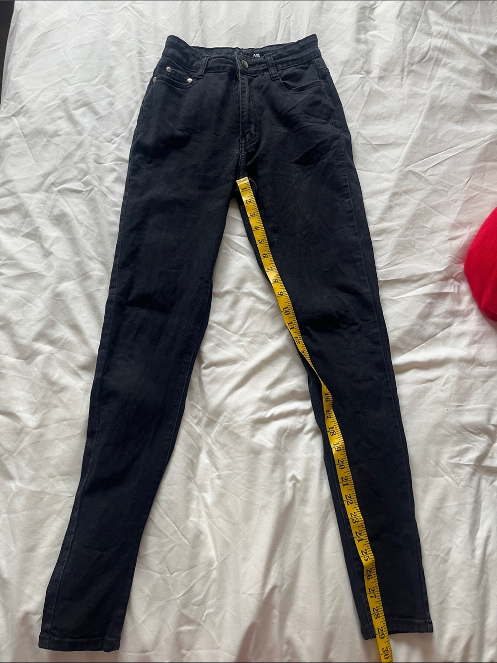 Fashion Nova Women's High Rise Skinny Black Jeans